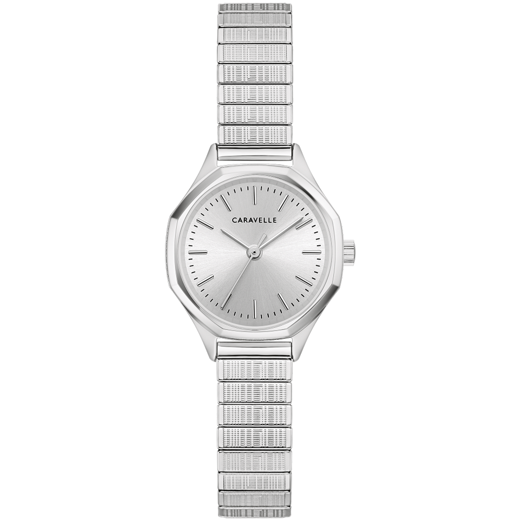 Caravelle Vintage Dress - 24mm Silver-Tone Dial Silver-Tone (43L226) front view