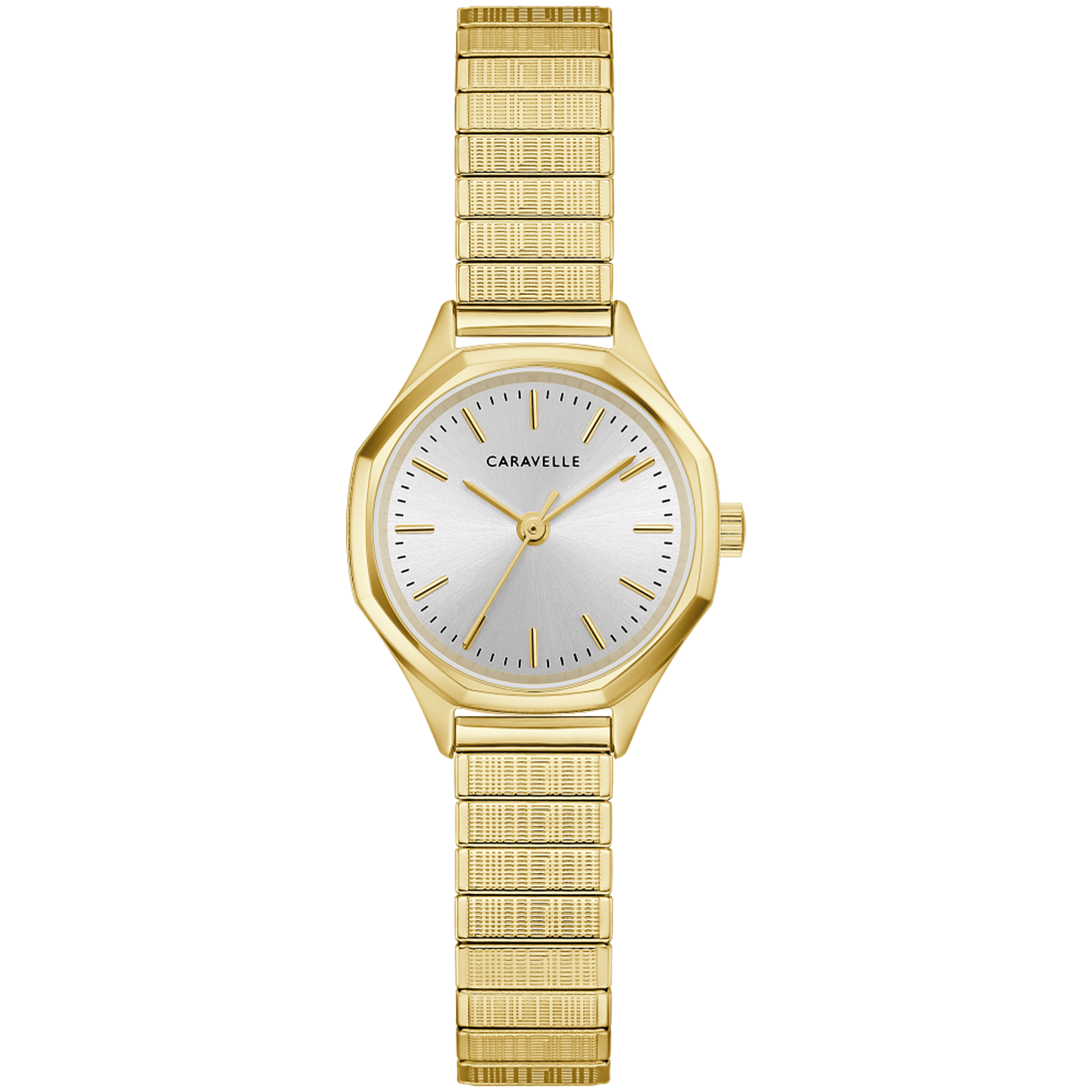 Caravelle Vintage Dress 24mm Silver-Tone Watch 44L268