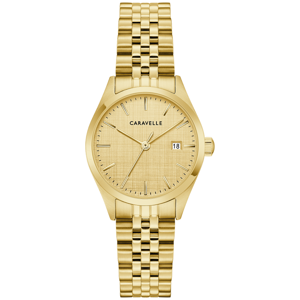 Caravelle Classic 28mm Champagne Watch 44M117