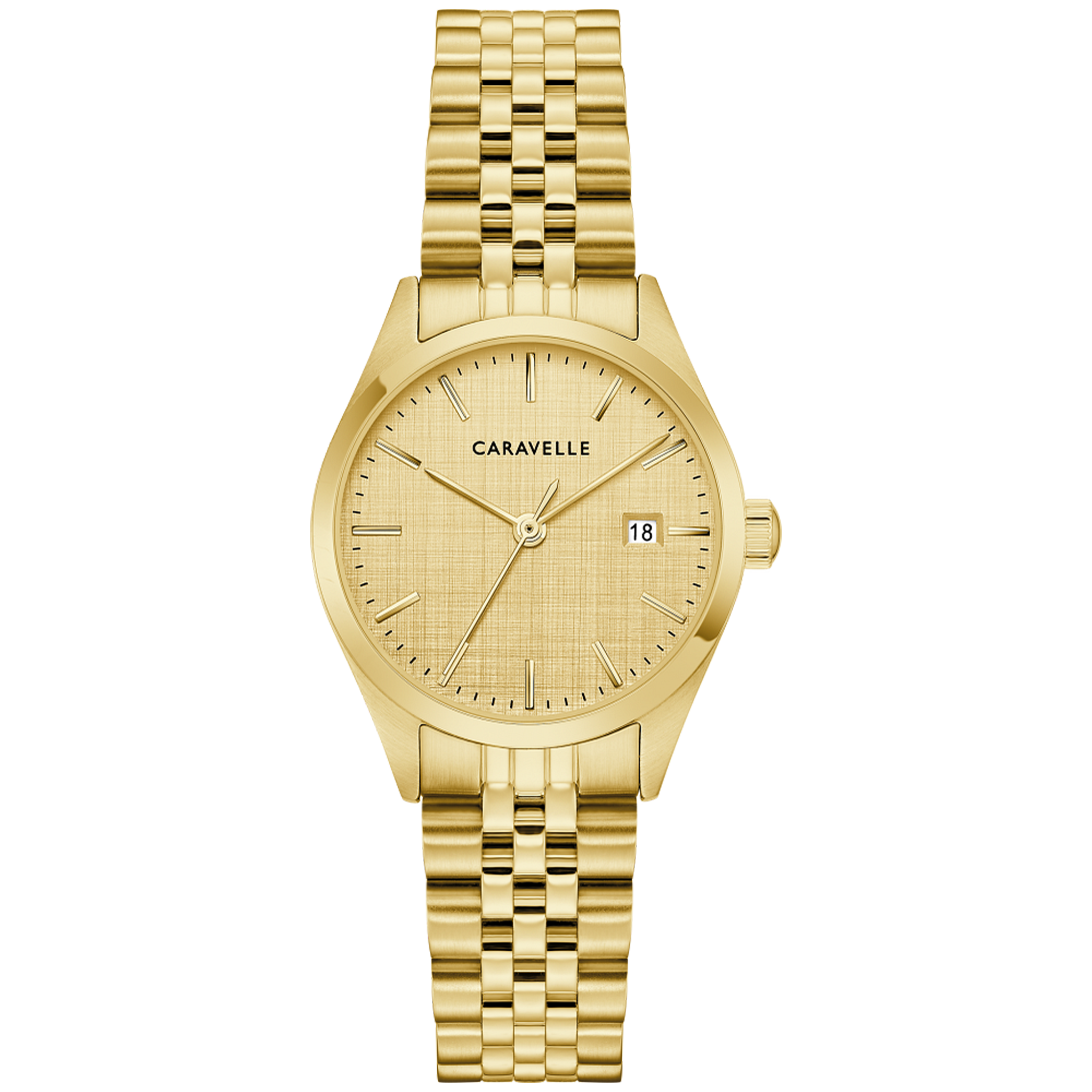 Caravelle Classic 28mm Champagne Watch 44M117