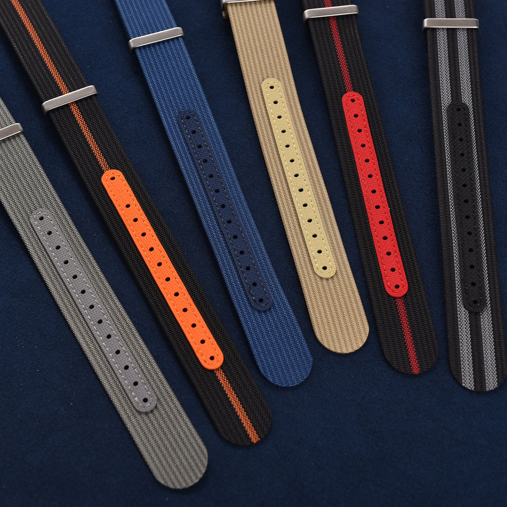 Halifax Watch Bands - Stronghold Webbed NATO Strap - FKM Reinforced
