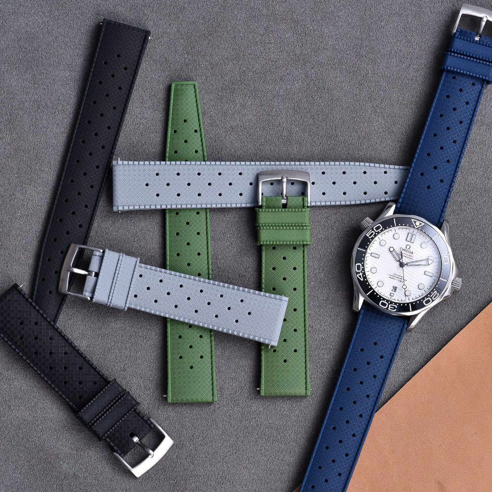 Halifax Watch Bands - Classic Tropic FKM Rubber Strap