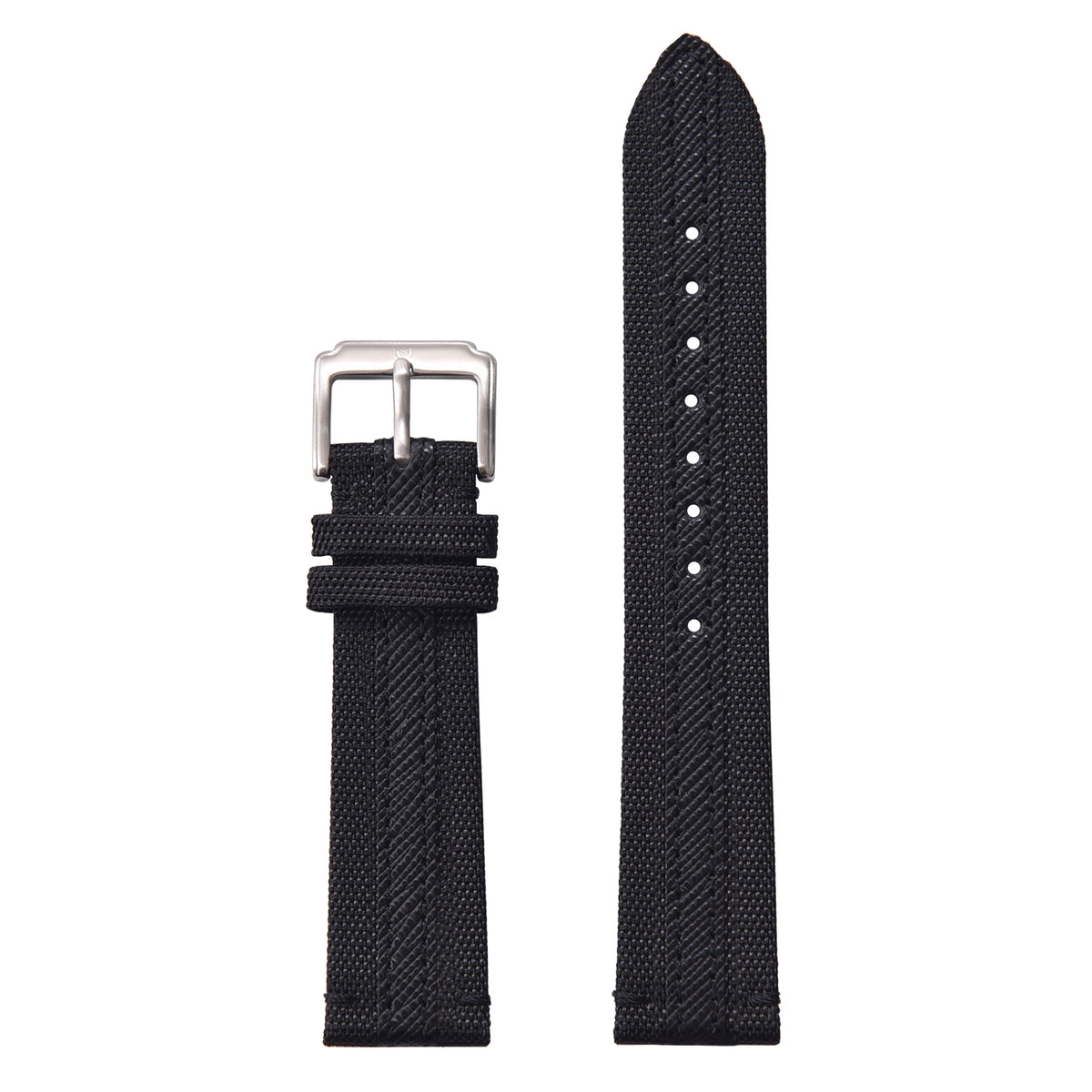 Halifax Watch Bands - Sailcloth &amp; Saffiano Leather Hybrid