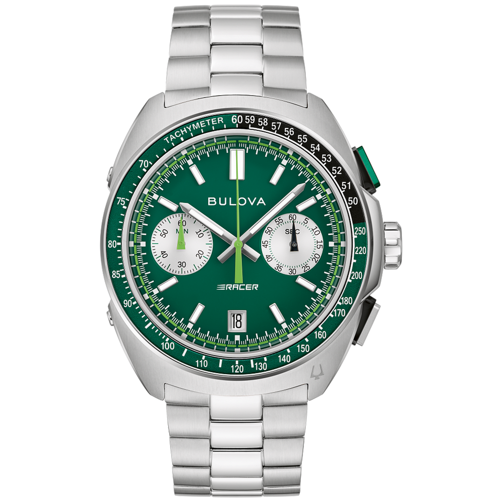 ਬੁਲੋਵਾ - ਰੇਸਰ ਕ੍ਰੋਨੋਗ੍ਰਾਫ - ਆਈਸ ਬਲੂ ਡਾਇਲ