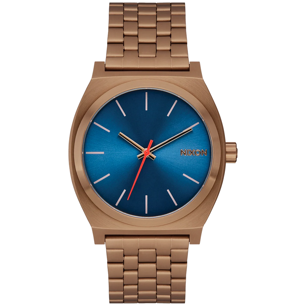 Montre Nixon Time Teller 37mm - Or du désert/Bleu Arles