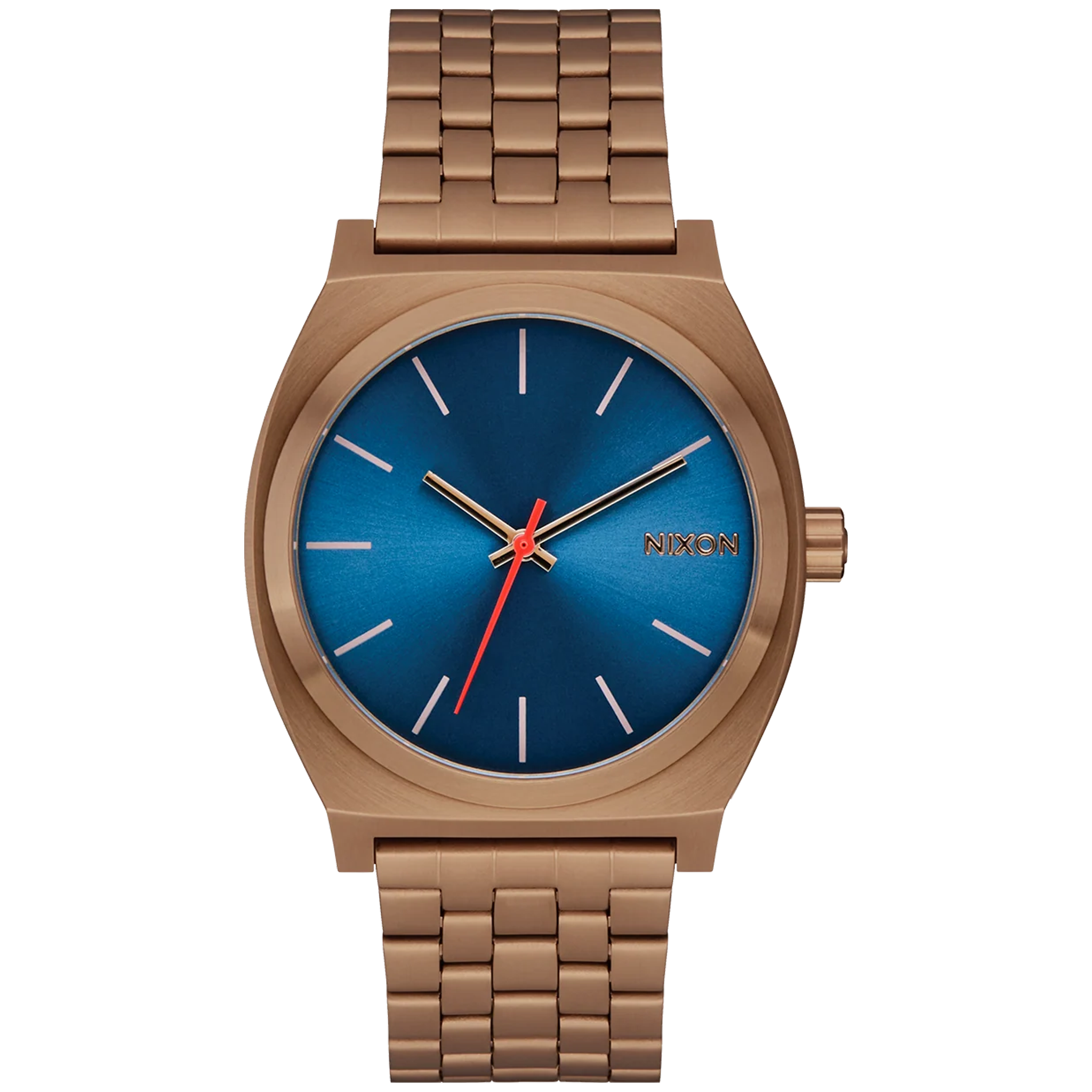 Montre Nixon Time Teller 37mm - Or du désert/Bleu Arles