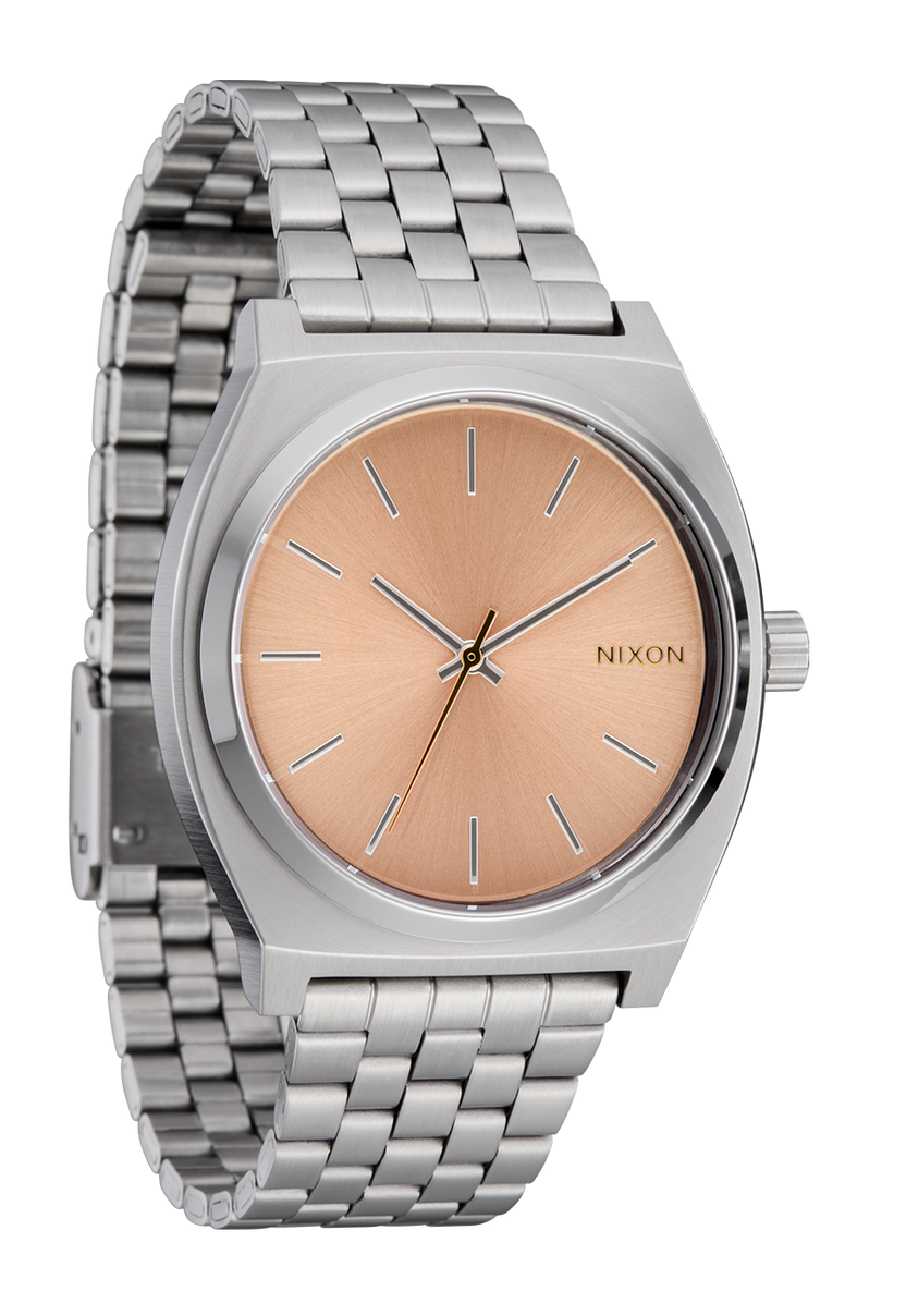 Nixon Watch Time Teller 37mm - Silver/Salmon