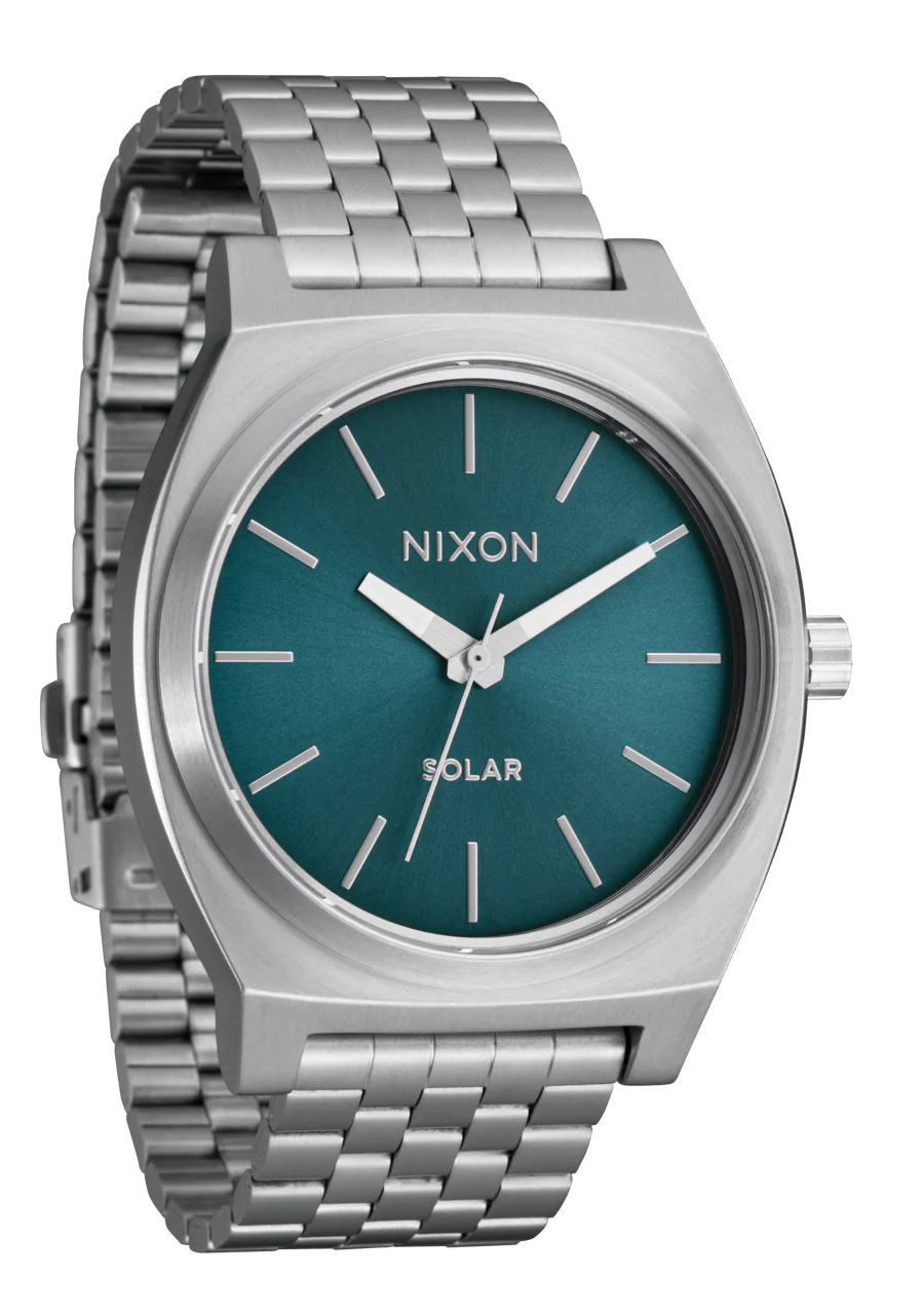 Nixon Watch Time Teller Solar - Silver/Dusty Blue Sunray