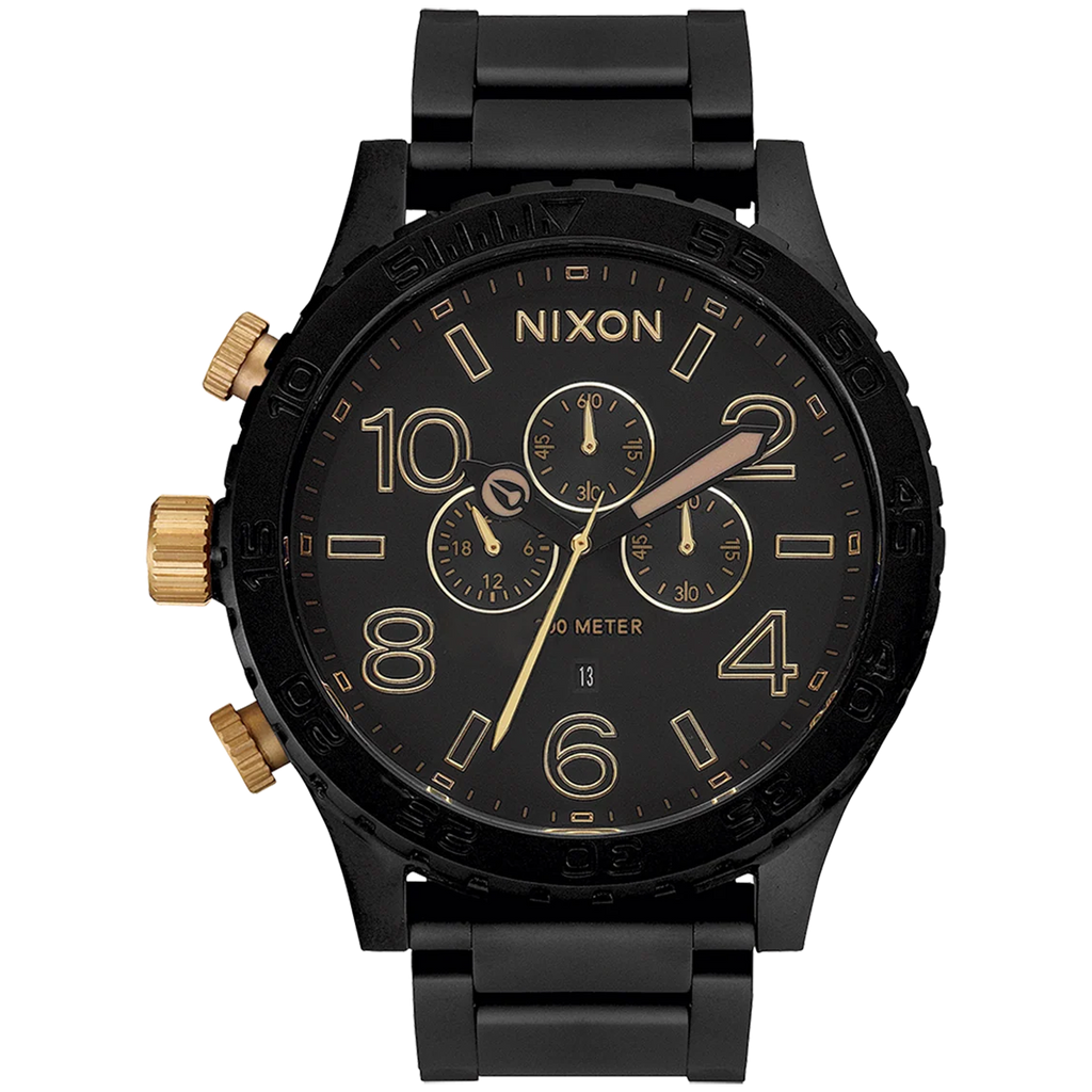 Montre Nixon 51-30 Chrono - Noir Mat/Or