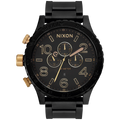 Montre Nixon 51-30 Chrono - Noir Mat/Or