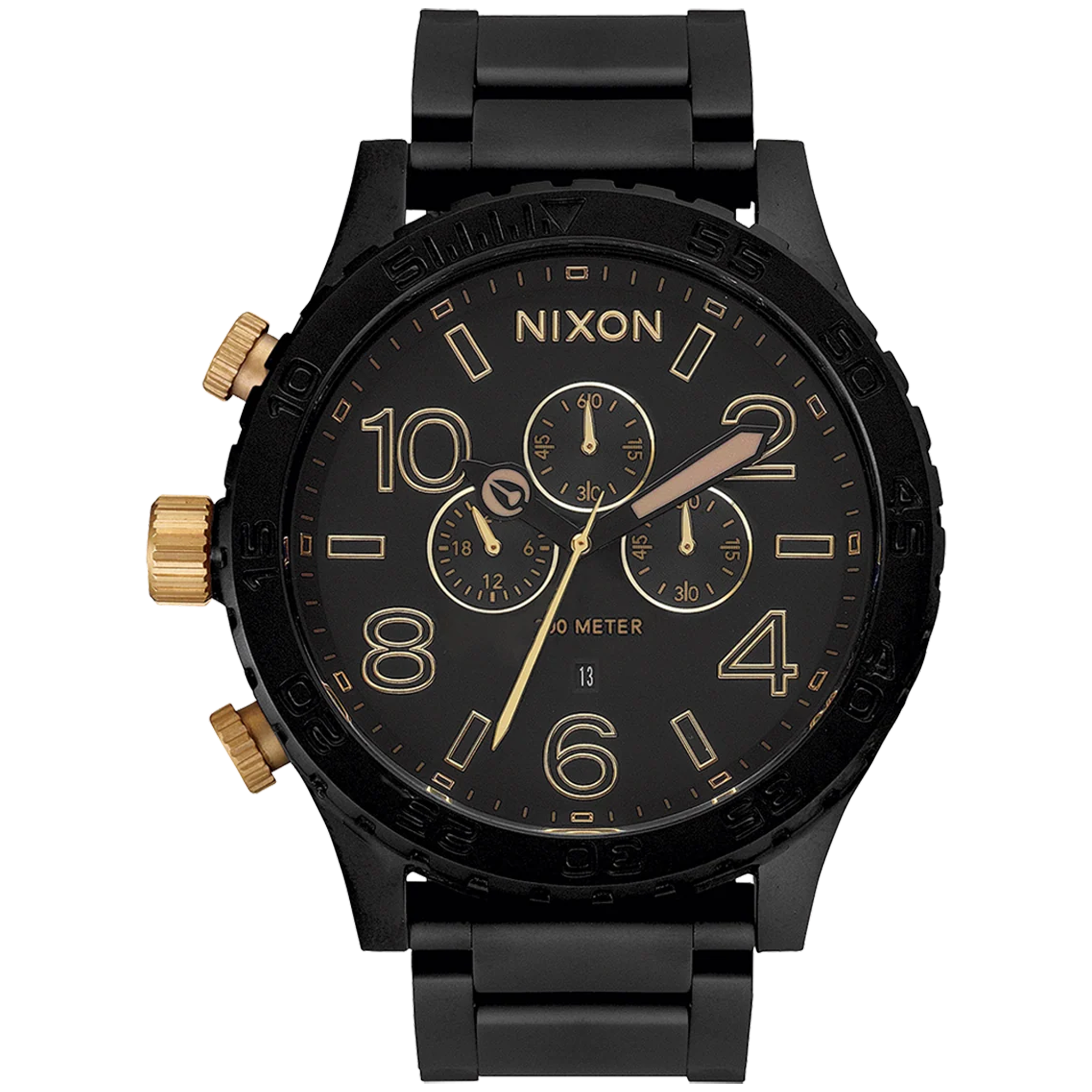 Montre Nixon 51-30 Chrono - Noir Mat/Or