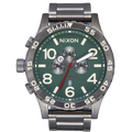 Nixon Watch 51-30 Chrono - Light Gunmetal/DK Forest