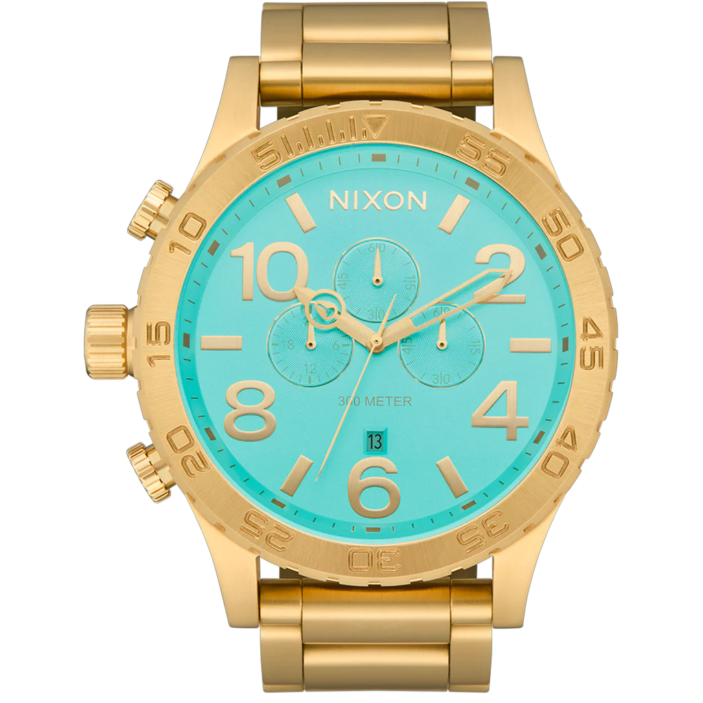 Nixon Watch 51-30 Chrono - Gold/Turquise/Gold