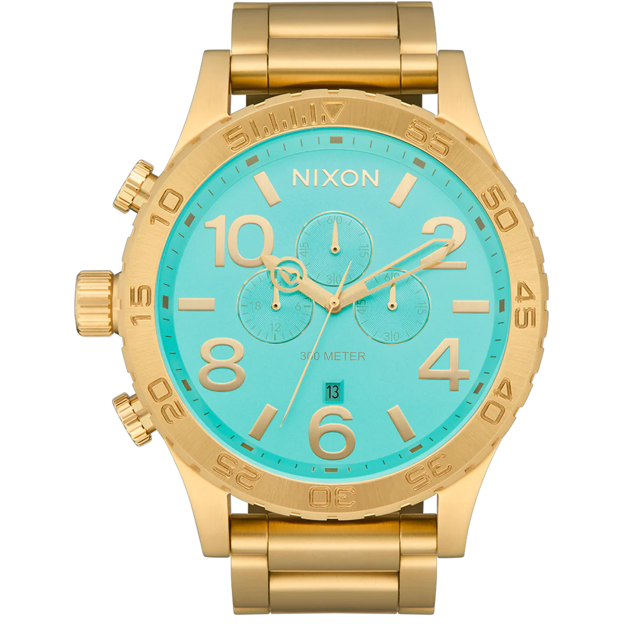 Nixon Watch 51-30 Chrono - Gold/Turquise/Gold