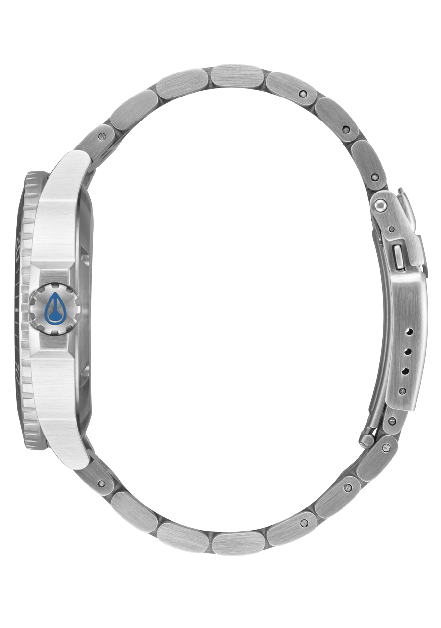 Nixon Watch Stinger 44 - Silver/Blue/Black A1402-5236