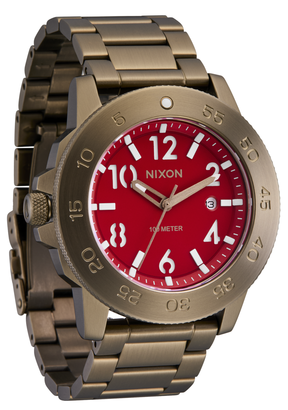 Nixon Smyth 44 - Khaki/Red