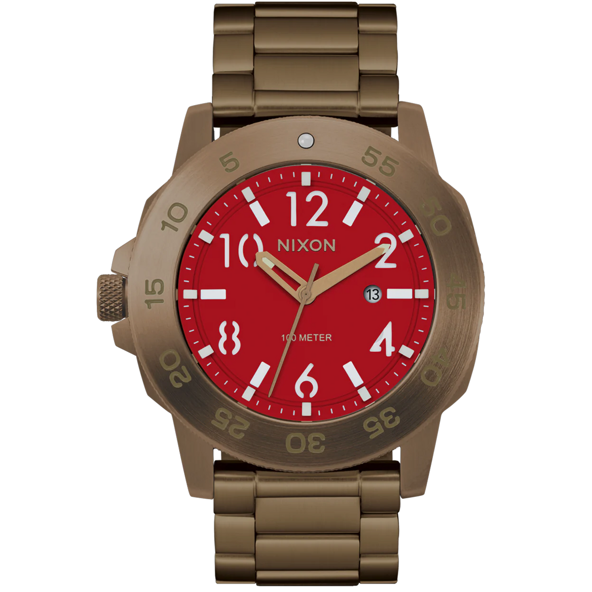 Nixon Smyth 44 - Khaki/Red