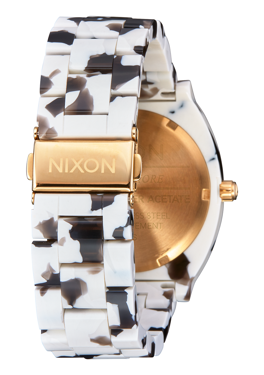 Montre Nixon Time Teller en acétate - Écaille noire