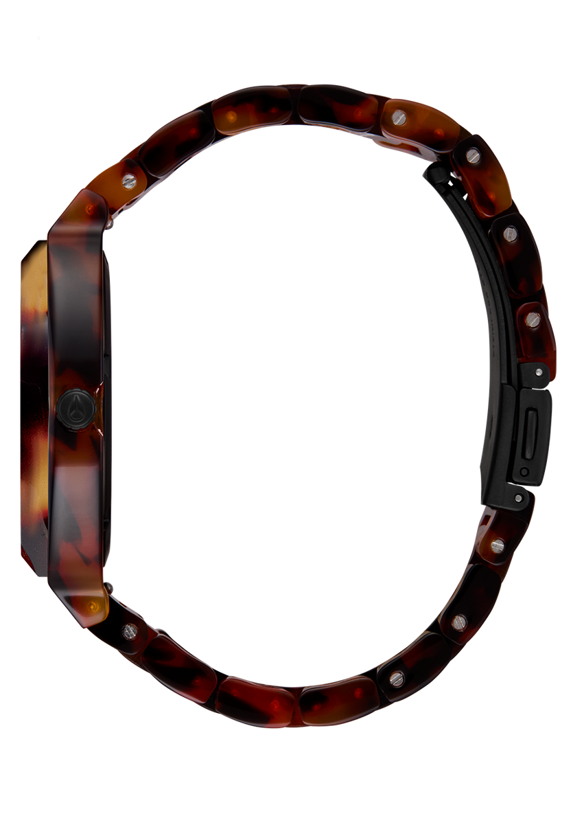 Nixon Watch Time Teller Acetate - Tortoise/Oxblood