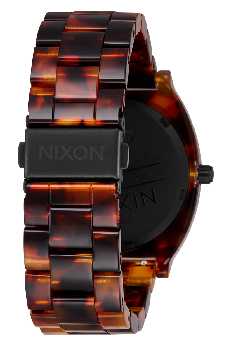 Nixon Watch Time Teller Acetate - Tortoise/Oxblood