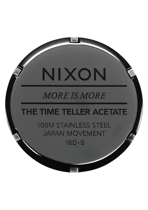 Nixon Watch Time Teller Acetate - Tortoise/Oxblood