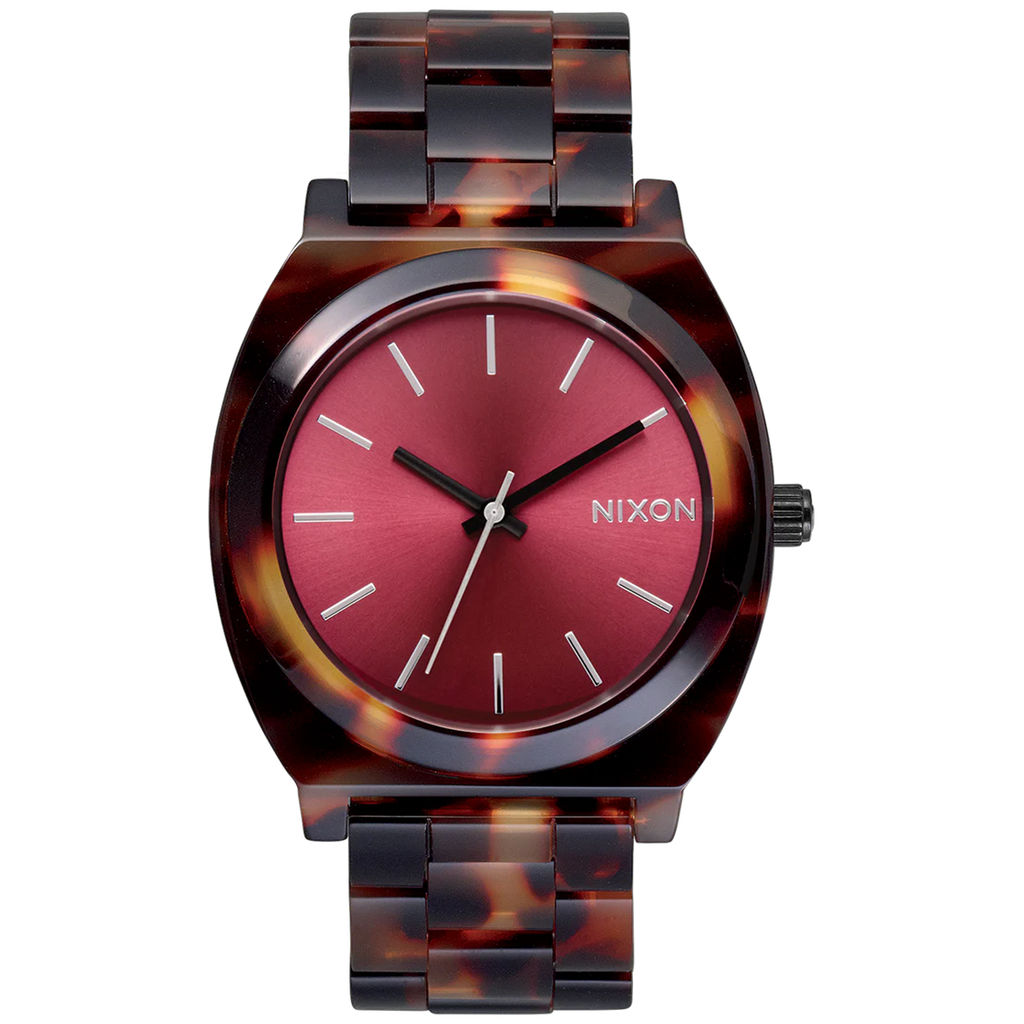 Nixon Watch Time Teller Acetate - Tortoise/Oxblood