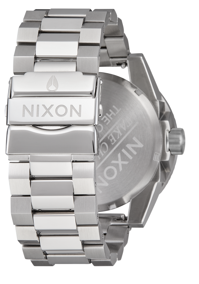 Nixon Corporal 48mm SS - Silver/Coral
