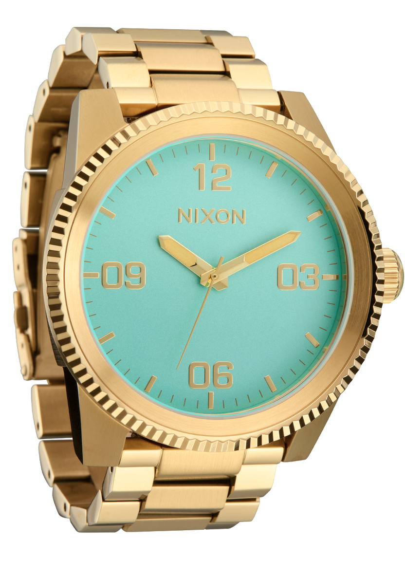 Nixon Corporal 48mm SS - Gold/Turquise/Gold