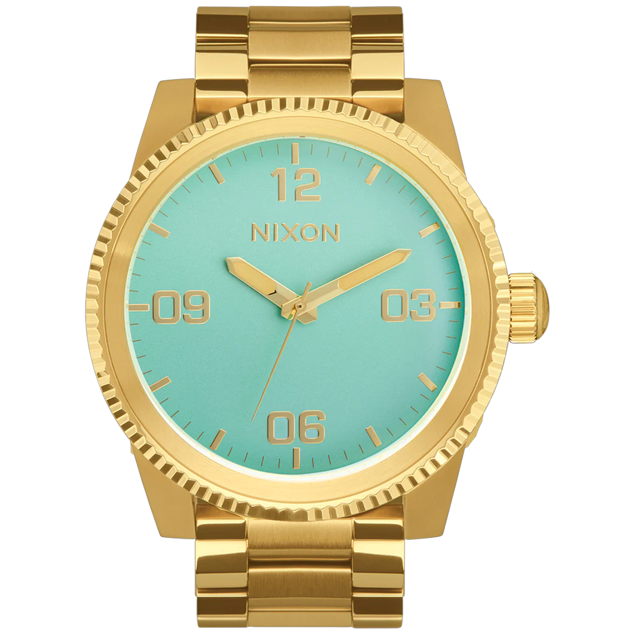 Nixon Corporal 48mm SS - Gold/Turquise/Gold