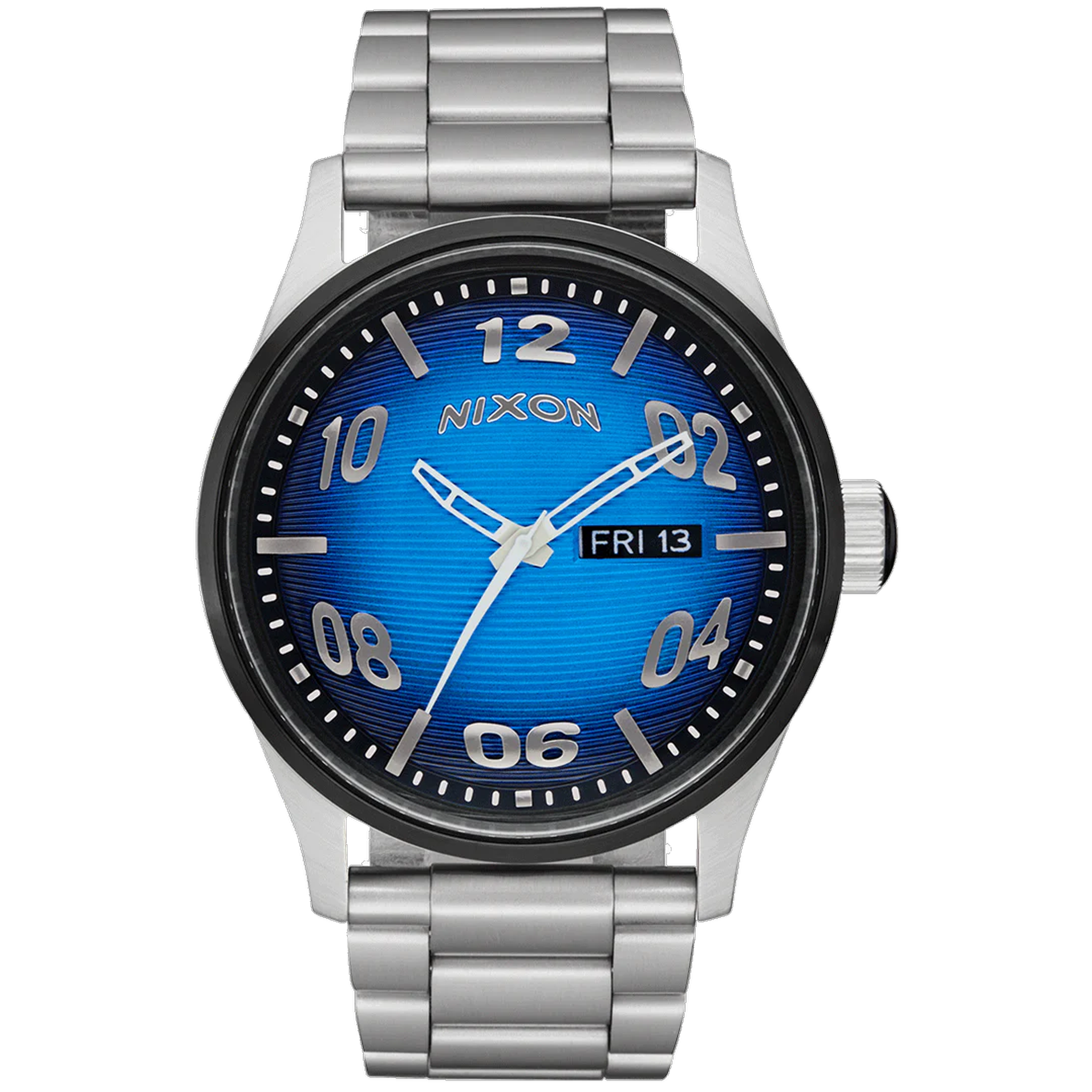 Nixon Sentry SS 42mm - Fisheye/Silver/Polar Blue