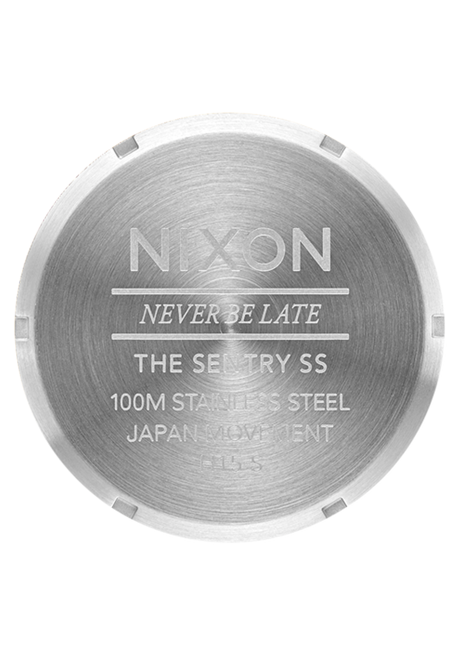 Nixon Sentry SS 42mm - Silver/Coral