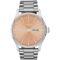 Nixon Sentry SS 42mm - Silver/Coral