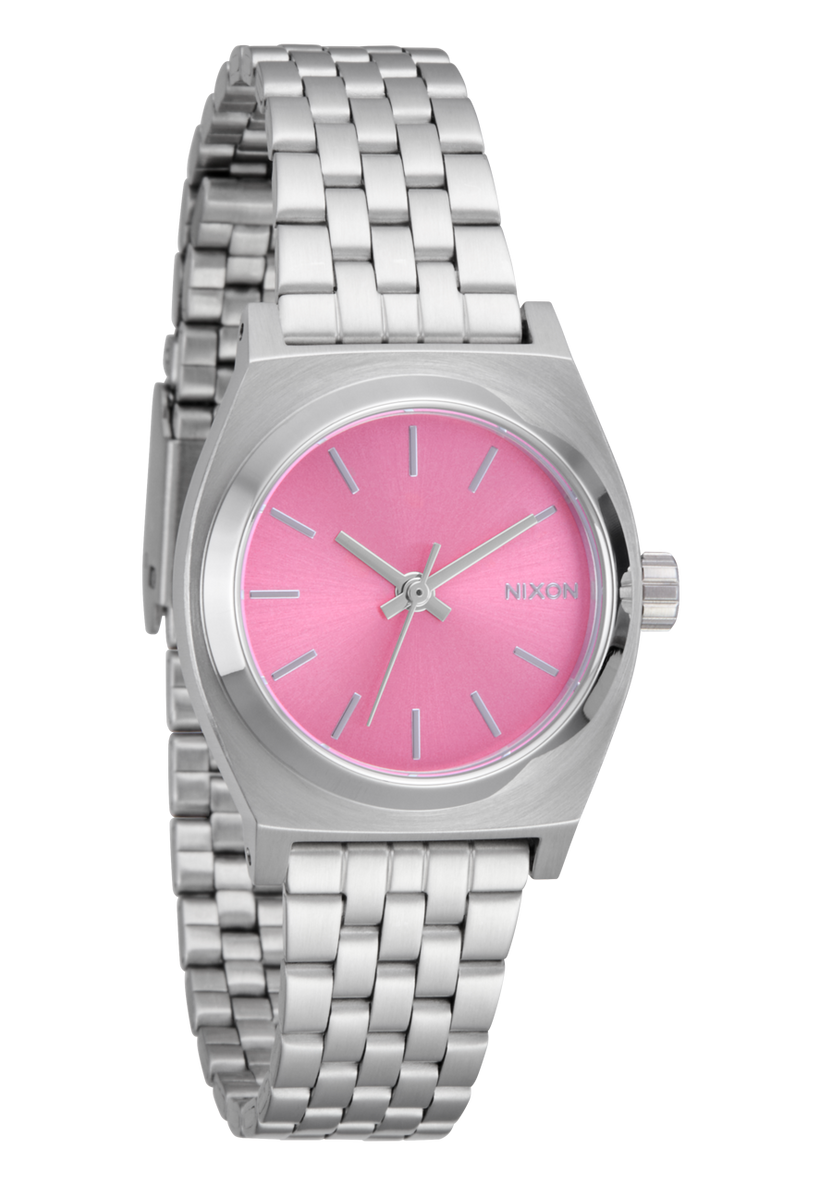 Nixon Watch Small Time Teller - Silver/Pink