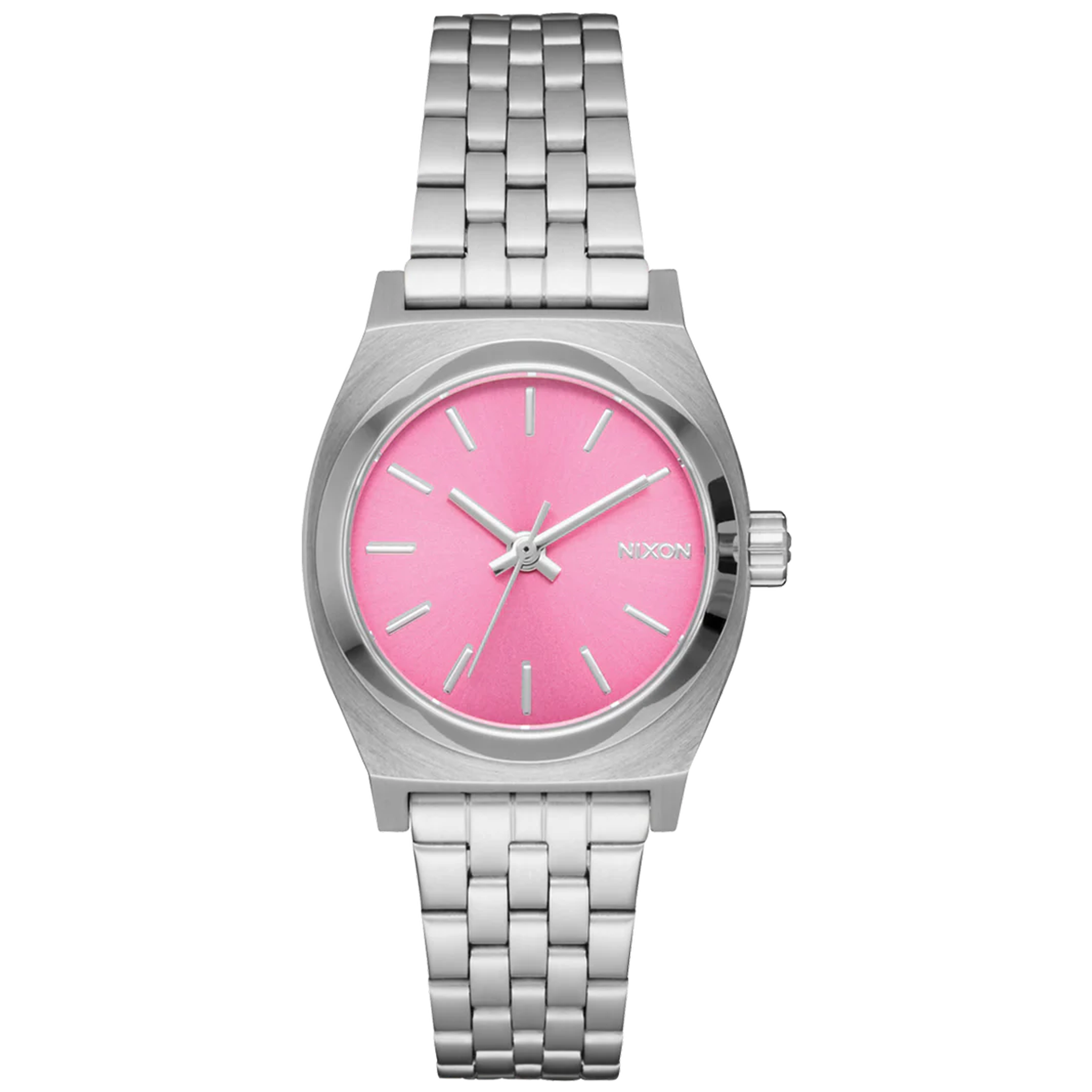 Nixon Watch Small Time Teller - Silver/Pink