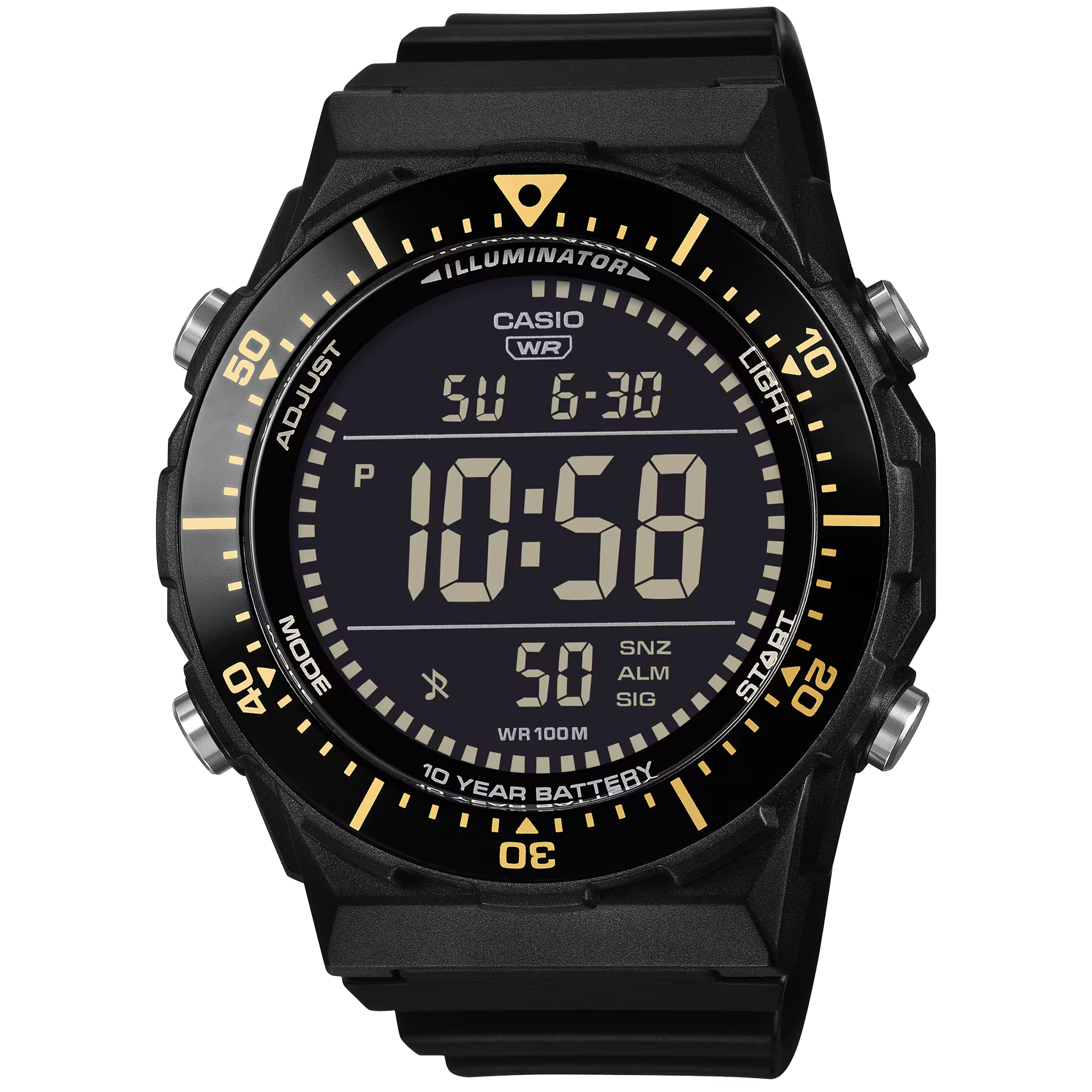 Casio Vintage Numérique Noir/Doré