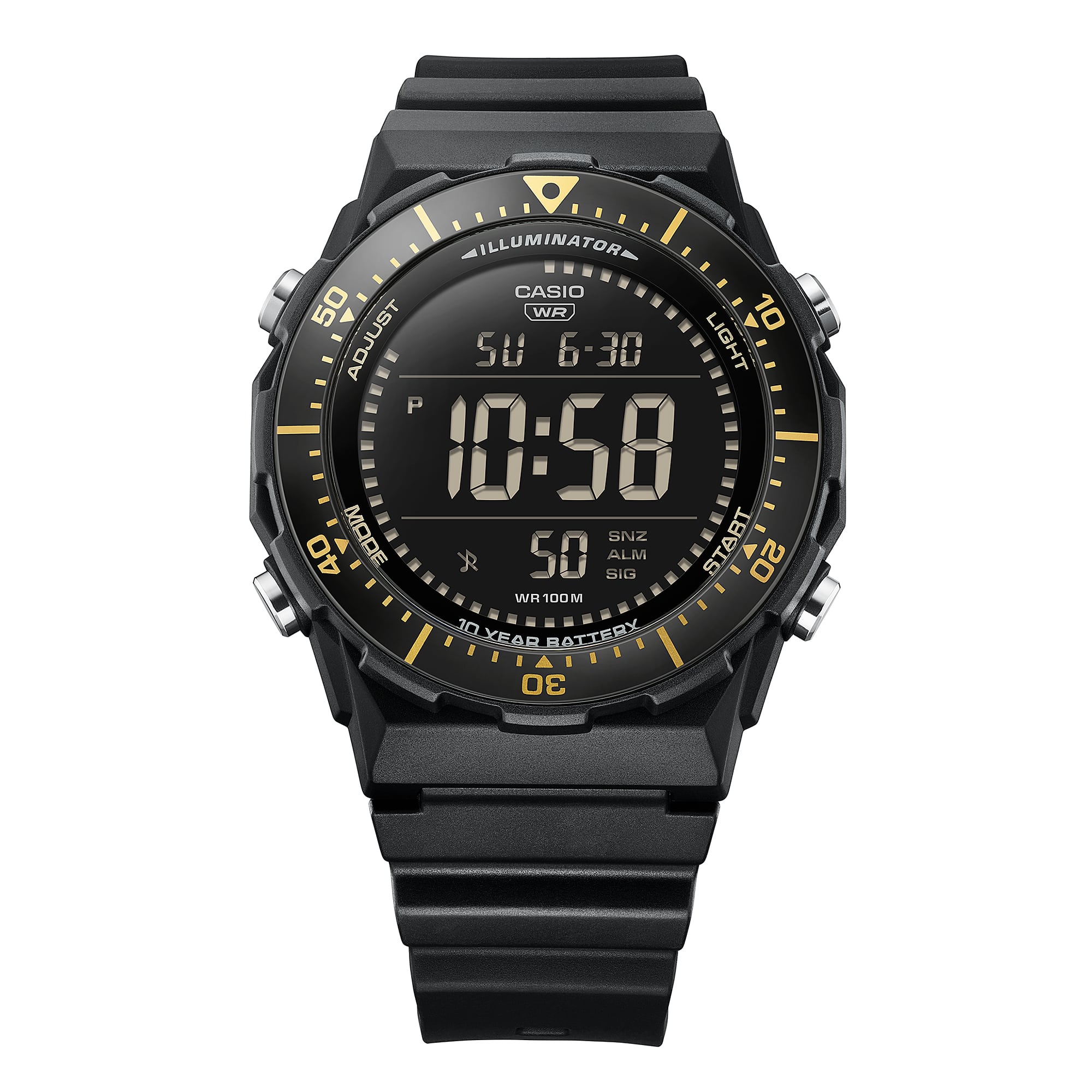Casio Vintage Numérique Noir/Doré