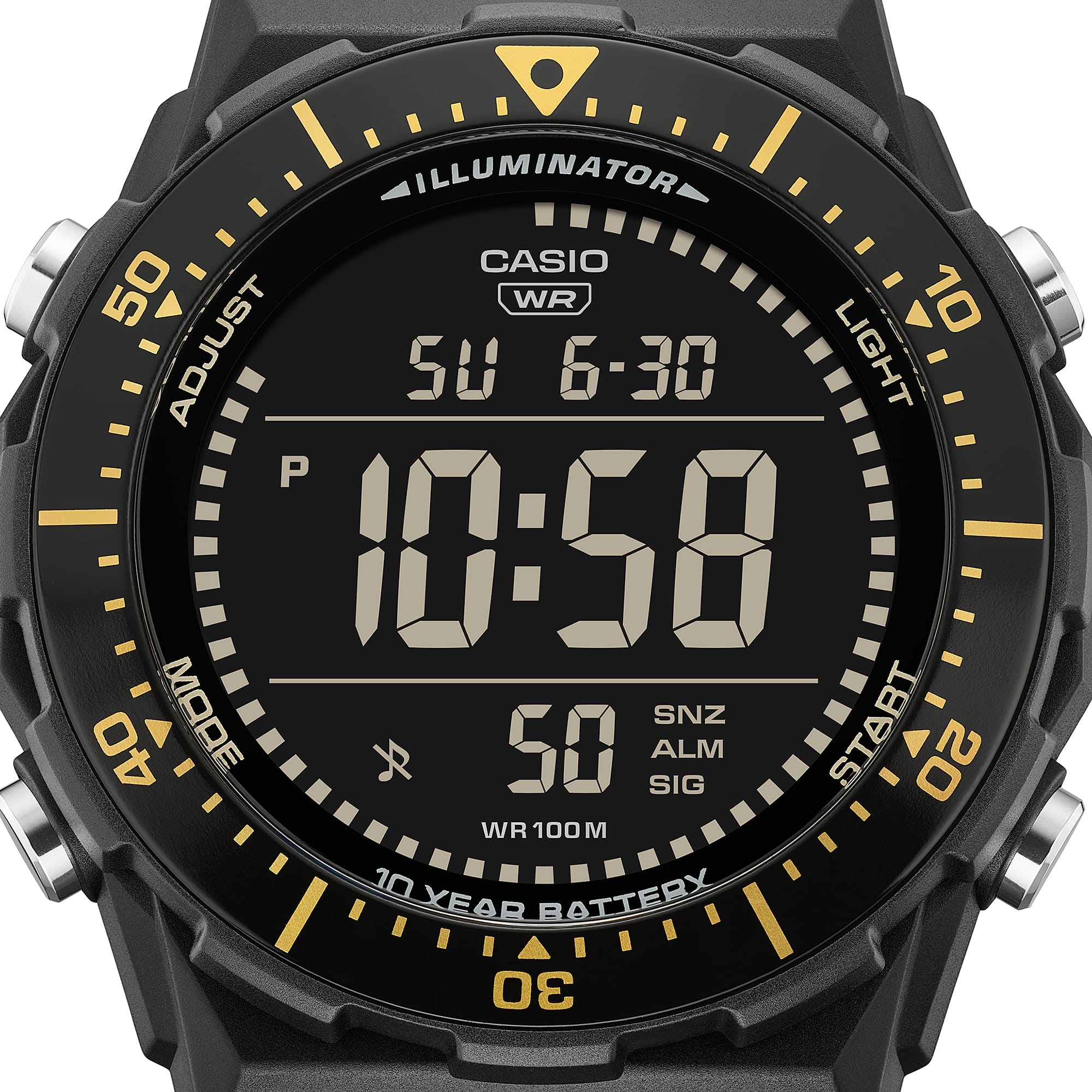 Casio Vintage Numérique Noir/Doré