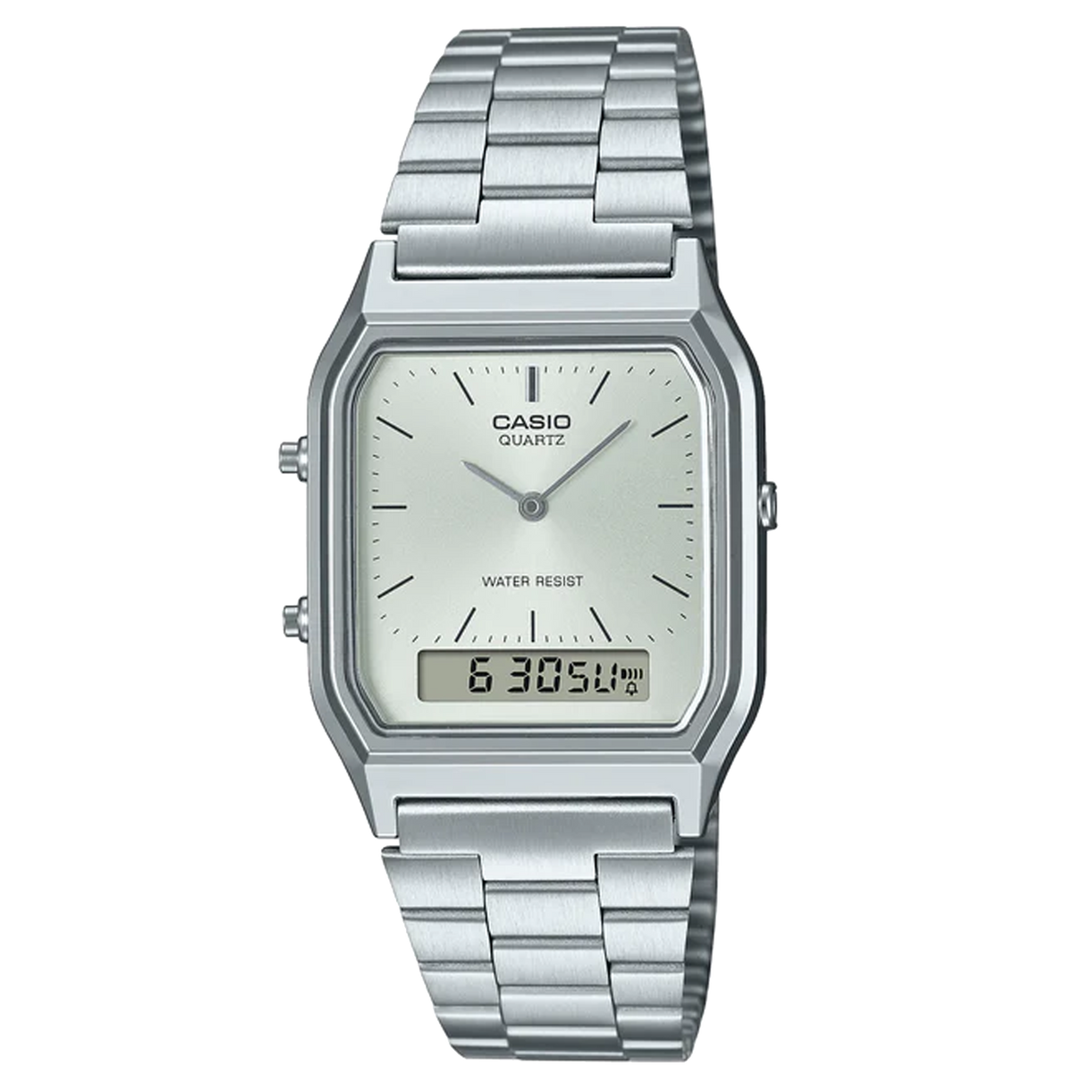 Casio Vintage Analog &amp; Digital - Silver