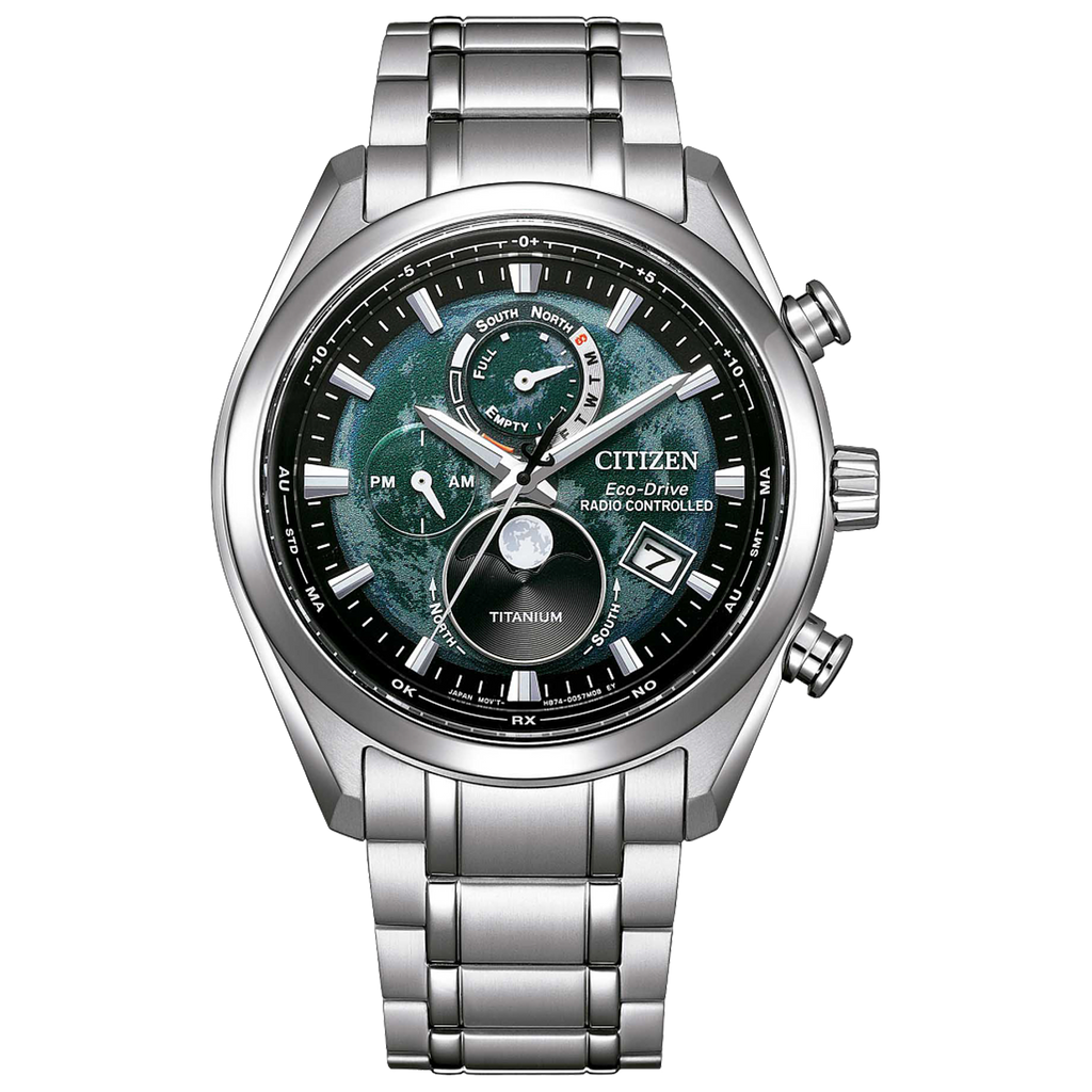 Citizen Eco-Drive - Tsuki-yomi A-T - Green Dial