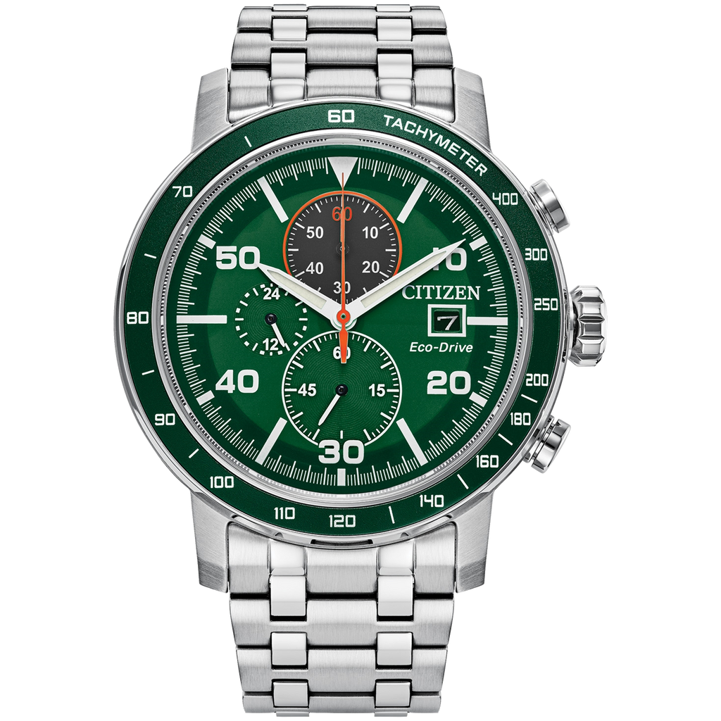 Citizen Eco-Drive - Brycen - Green Dial Chronograph CA0851-56X
