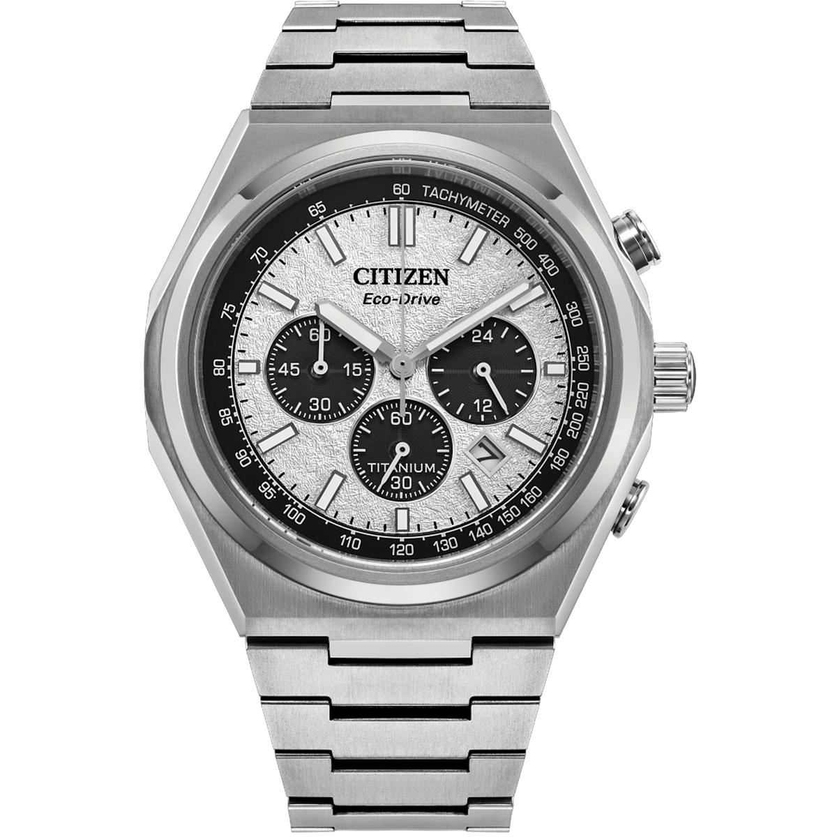 Citizen Eco-Drive - Forza Chrono Titanium - Panda Dial