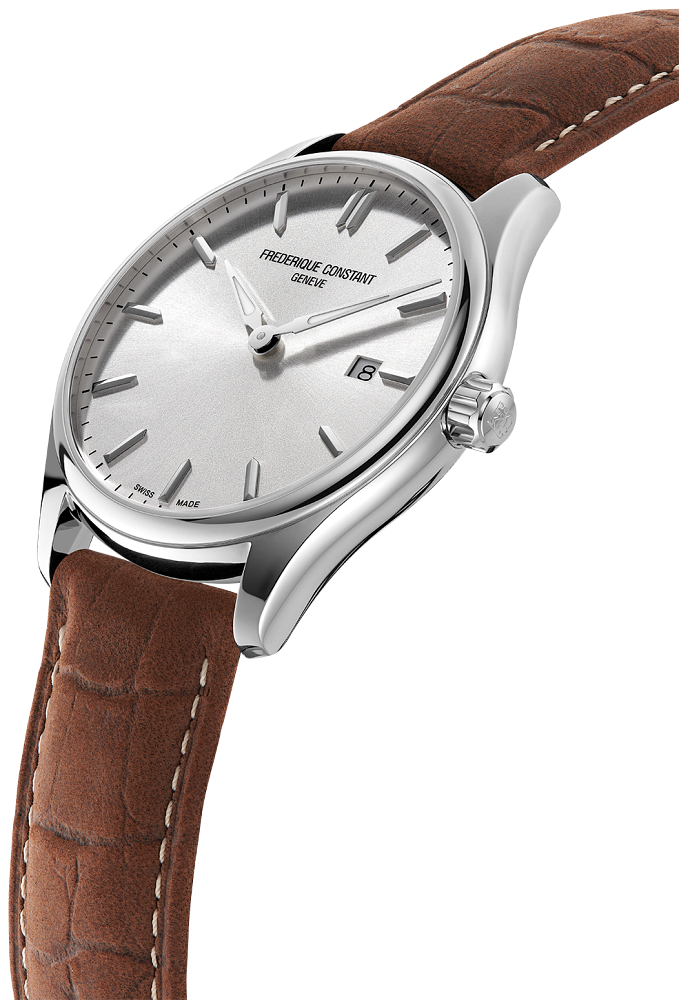 Frederique constant classics silver dial men's watch deals