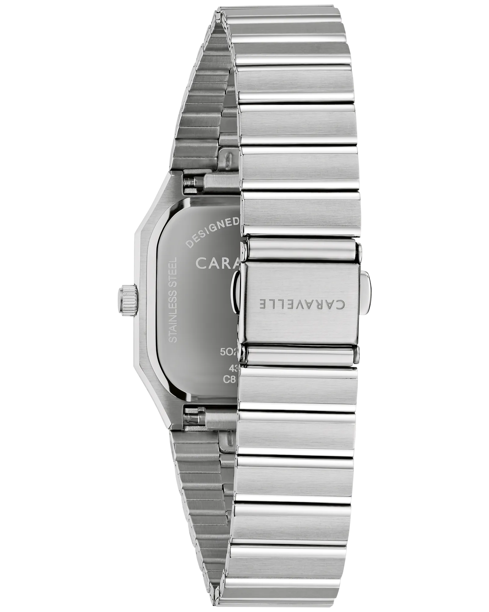 Robe vintage Caravelle - Cadran bleu 32 mm, ton argenté