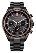 Citizen Attesa CC4074-61W copper-brown dial and black Super Titanium bracelet, front view