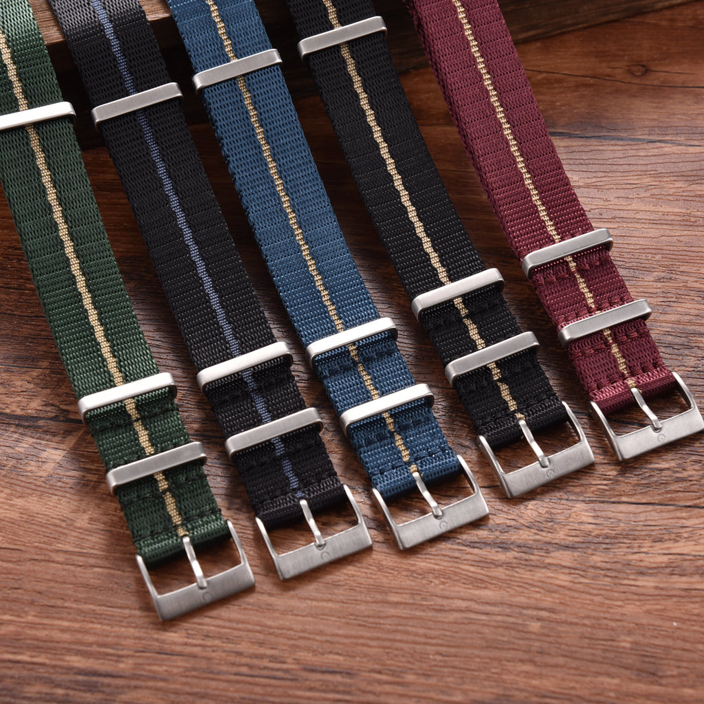 Halifax Watch Bands - Seat Belt Luxury NATO Strap