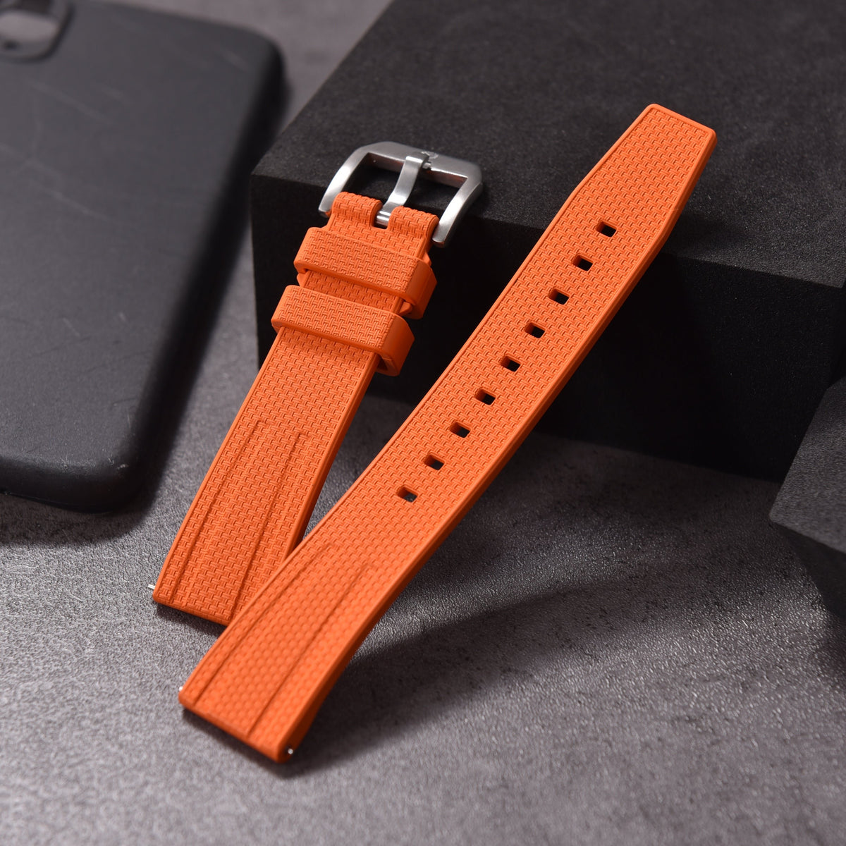 Halifax Watch Bands - Buslo FKM Rubber Strap