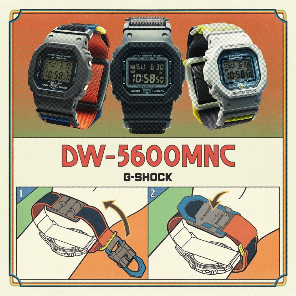 Casio G-Shock - Série DW5600 - Couleurs originales