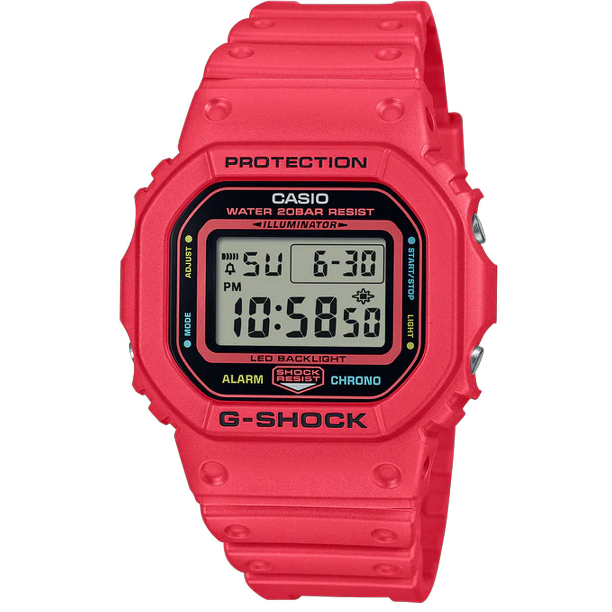 Casio G-Shock - DW5600 - Rouge haute énergie