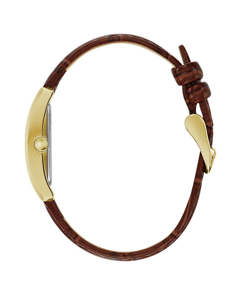 Caravelle Dress - Cadran argenté 21 mm ton doré