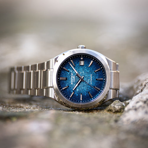 Casio Edifice Automatic - Electroformed Texture Blue Dial